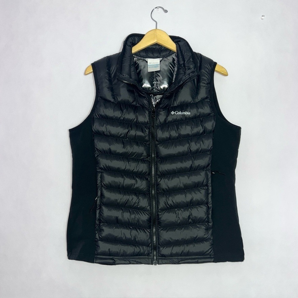 Columbia Omni-Heat Interchange Women's Waterproof Puffer Vest Black XL‎ NEW
